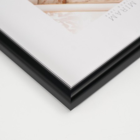 Photo frame Plastic Gallery 20x20 cm, 636477-22, black with silver (plastic screen)-3