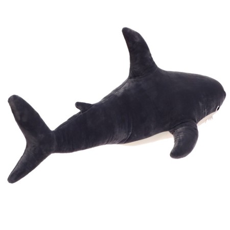 Soft toy "Shark", gray color, 95 cm-2