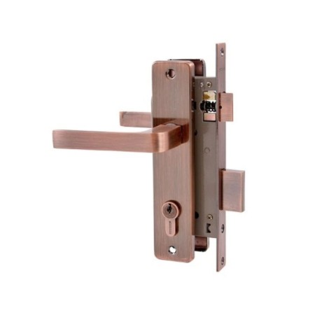 Smeal "Allur" lock 126/1 AC, with a pen, 4 keys, color old copper