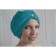 Women's set for the sauna (Pareo+Chalma) with embroidery, turquoise