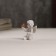 Polystone souvenir "Snowthrough angel with a red ball" 3.5x3x2.2 cm