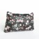 Cosmetic bag with lightning, black color