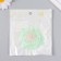 Decor for creativity Textile Embroidery "Blobo green-pink" 4.3x5.5 cm