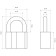 The castle of the hinged "standard" Al-760, D = 9 mm