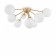 Alexis chandelier, 9x40W G9, color gold