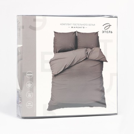 Bed linen Ethel euro "Marengo" 200 × 217, 220 × 240, 70 × 70-2 pcs, dumps 125 g/m²-10
