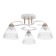 Linda chandelier 3x60W E27 white, gold 47x47x23cm