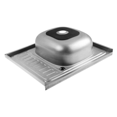 Kitchen sink Mixline 538191, invoice, thickness 0.4 mm, 60x50x16 cm, right, release 1 1/2 "-2