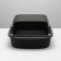 Toilet with transparent sides with a scoop and filter, 50 x 34 x 18 cm, black