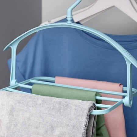 Shoulders - hangers for clothes multi -level shares, color mix-7