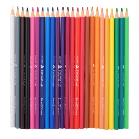 Pencils 24 colors BrunovisConti Funcolor, plastic, mix-1