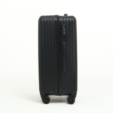 Average suitcase 24 "on a zipper, code lock, 4 wheels, black color-5