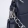 Bag Cross-Bodi with a zipper, blue color