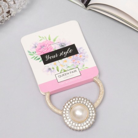 Hair elastic band "Keyly" circle, 5 cm