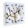 Carty clock is wall-mounted, interior "orchid", silent, 25 x 20 cm
