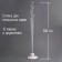 A balloon stand, 11 sticks and holders