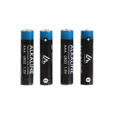 Alkalin battery (alkaline) Luazon, AAA, LR03, Spike, 4 pcs-1