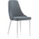 CHART STALL CARA Kora Metal/Velur, White/Gray 47x57x89 cm