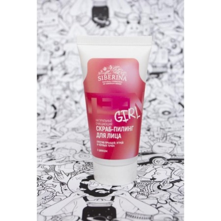 Cleaning scrub-peeling against acne, acne and black dots with zinc, 50 ml-1