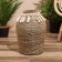 Vase wicker, floor 25x25x34 cm