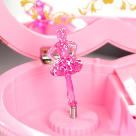 Musical Mechanical Casket "Heart in Banta" 16x18x7.5 cm mix-9