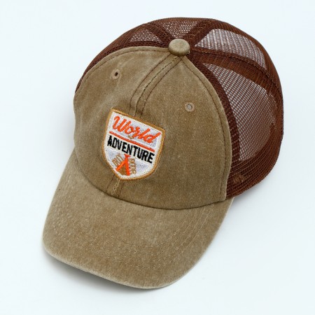 Baby cap for a boy with a grid Adventure, Jeans, Rr. 52-54, 5-7 years old-6