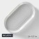 Porcelain oval Magistro Urban, 450 ml, 24 × 13.7 × 2.7 cm, white color