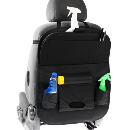 Organizer on the back of the seat 62 × 44 cm, leather, black