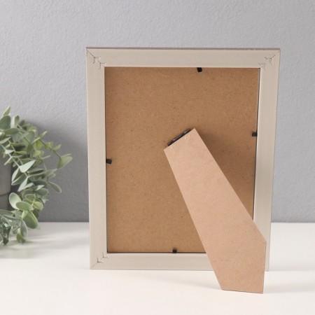 Photo frame plastic 15x20 cm "Basket weaving" beige 18.4x23.4 cm-3