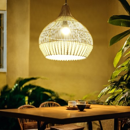 Ceiling Lamp from the rattan "Lukman" 1x120W, E27, 40x40x40 cm