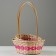 Camping set, 27x21x10/38 cm, 24x19x10/36 cm, 22x18x10/34 cm, 3 pcs, pink, bamboo