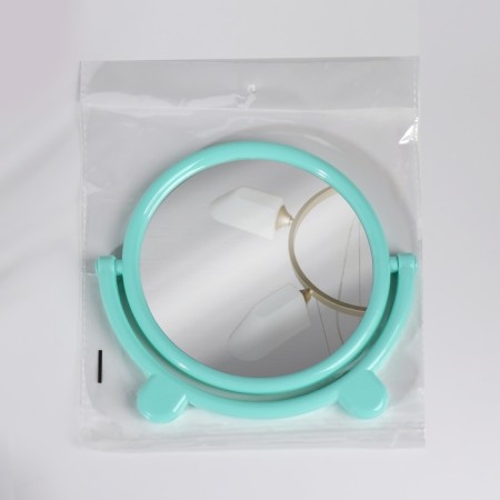 Mirror desktop "circle", with a frame for a photograph, D mirror surface 13.5 cm, color mix-4