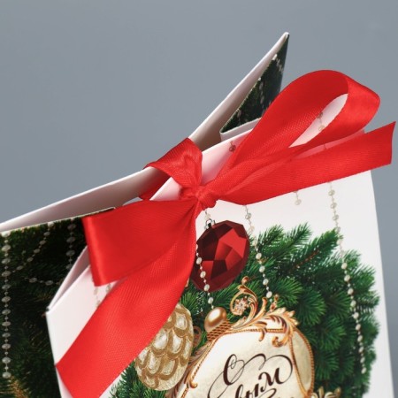 Gift package with the New Year mood tape, 13 x 19 x 9 cm, New Year-5