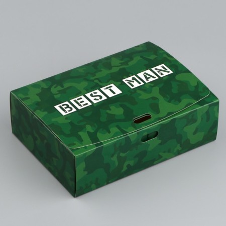 Gift box, packaging, "Best Man", 16.5 x 12.5 x 5 cm, without tape-3