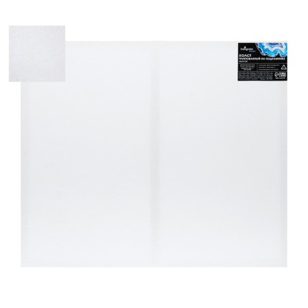 Canvas on a subframe of 1.6x60x70 cm, cotton 100%, acrylic soil, fine -grained, 280g/m²