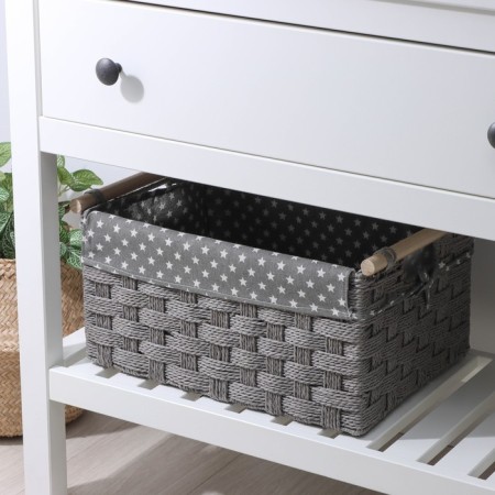 Basket for storage laid handmade DOLAND, 41 × 30 × 20 cm, color mix-4