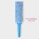 Brush for cleaning flexible, 8 × 37.5 cm, blue color