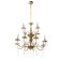 Chandelier "Maldiva" 8+4he14 40W gold 62x62x54-104cm Bayerlux