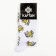 Male socks "Banans" size 41-44 (27-29 cm), white color