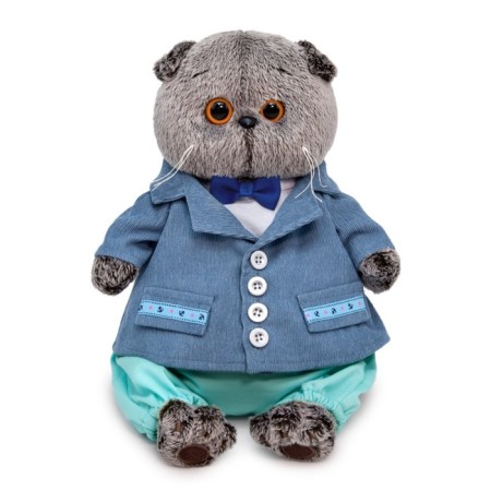 Soft toy "Basik in a blue jacket", 30 cm