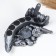 Stand for the bottle "Pike fish" 46x26x22cm, silver