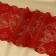 Lace elastic fabric "roses", 165 ± 5 mm × 2.7 ± 0.5 m, burgundy color