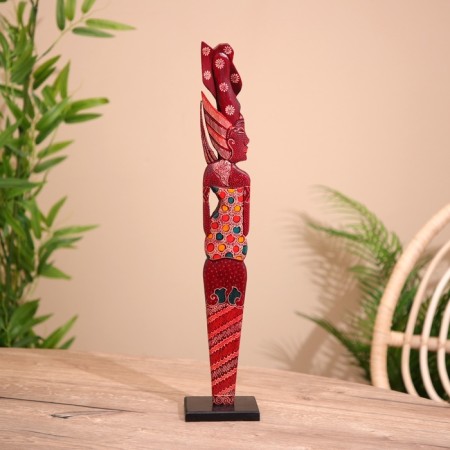 Souvenir "Woman" wood 7x5x52 cm