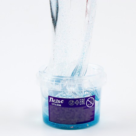 Slime "Pegas" broken glass, blue, 90 g-5
