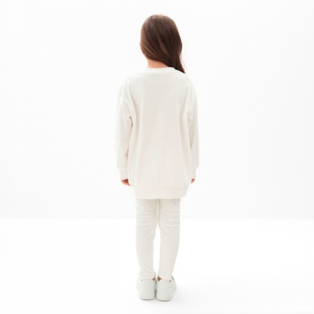 Kidsa (sweatshirt, leggings) KAFTAN PLUSHY R.30 (98-104), white-4