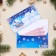 Money envelope "Happy New Year!" embossing, sledges, 16.5 x 8.5 cm