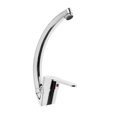 Kitchen mixer Zein Z3105, single -leaf, high spout, chrome-3
