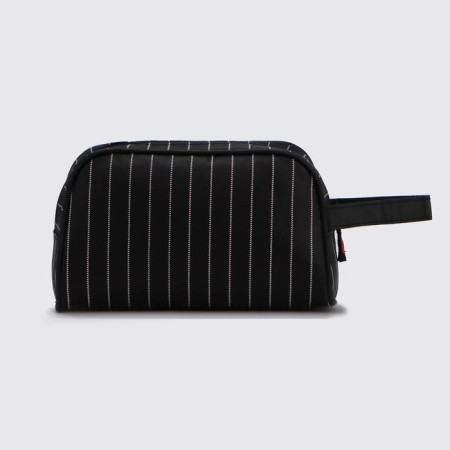 Lightning cosmetic bag, external pocket, black color-1