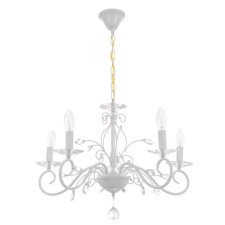Chandelier 2182/5 E14 40W white 58x58x31 cm