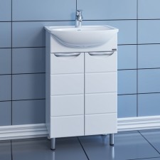 Тумба СаНта «Родос 50» напольная с раковиной «Уют 50»